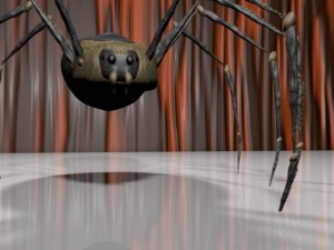 spider new with bones Modèle 3D