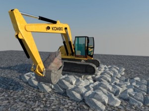 excavator Modelo 3D