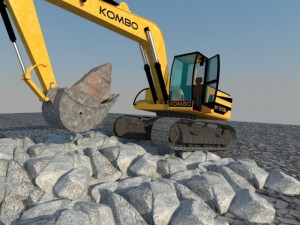 excavator Modelo 3D