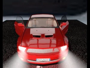 ford mustang shelby gt 500 3D Model