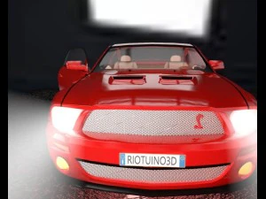ford mustang shelby gt 500 3D Model