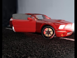 ford mustang shelby gt 500 Modelo 3D