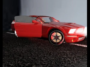 ford mustang shelby gt 500 3D Model