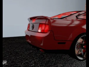 ford mustang shelby gt 500 3D Model