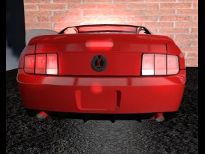ford mustang shelby gt 500 3D Model