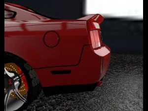 ford mustang shelby gt 500 3D Model
