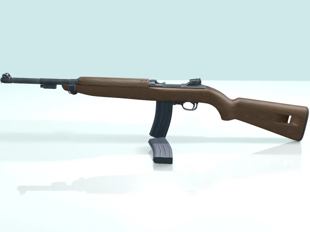 m1 carabine 3D Model .c4d .max .obj .3ds .fbx .stl .blend