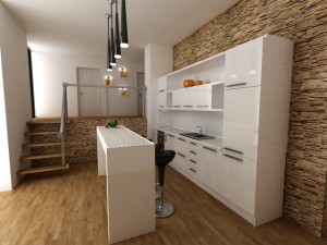 white kitchen 3D Model