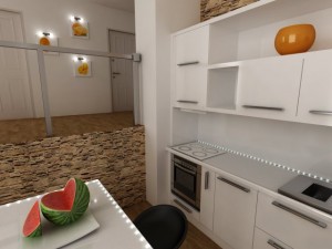 white kitchen 3D Model