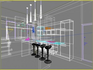 white kitchen 3D Model