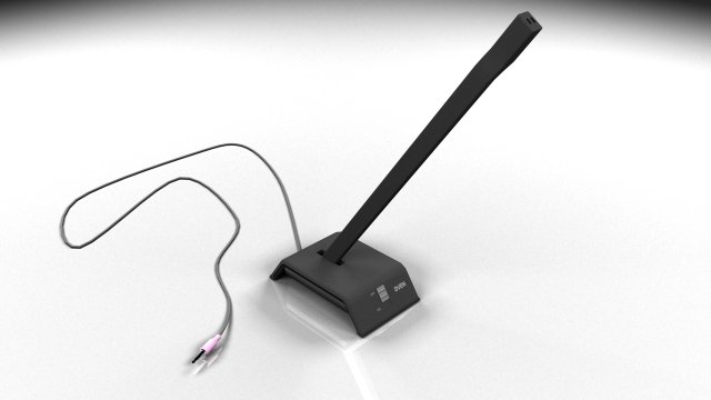 microphone 3D 模型 .c4d .max .obj .3ds .fbx .stl .blend 