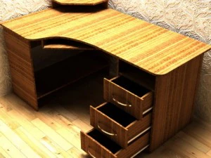 computer table 3D Model