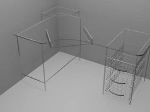 computer table 3D Model