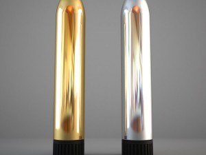generic gold silver vibrator Modelo 3D