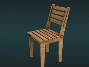 wood chair 3D Model