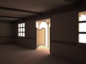 wild west saloon detail model Modelo 3D