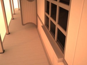 wild west saloon detail model Modelo 3D