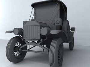 retro car coupe 3D Model