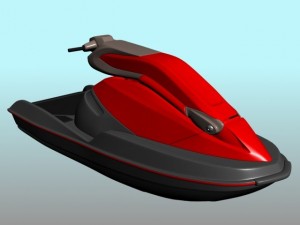 jet ski Model 3D