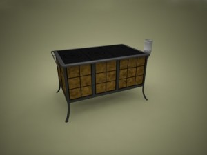 stove with oven 3D Model