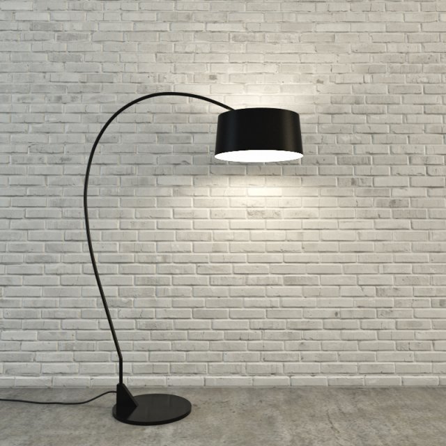 floor lamp 3D Модель .c4d .max .obj .3ds .fbx .stl .blend 