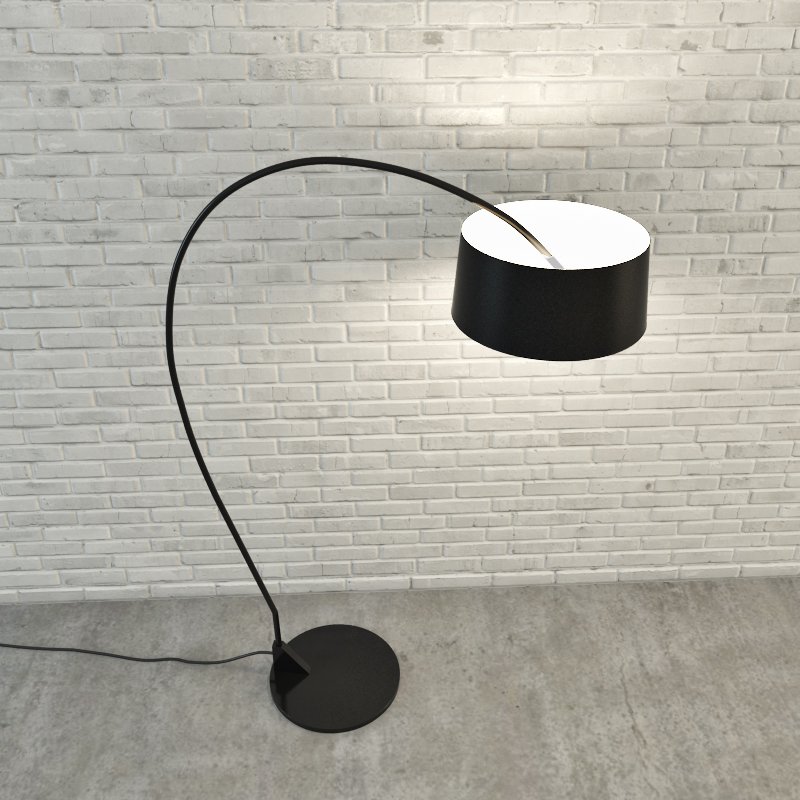 Lamp 3d model. Угловая напольная лампа на 3д принтере.