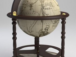 antique globe Model 3D