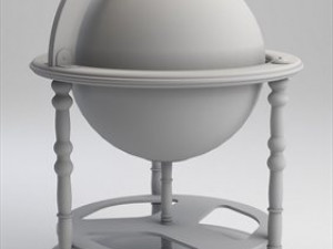 antique globe Modèle 3D