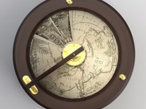 antique globe Modèle 3D
