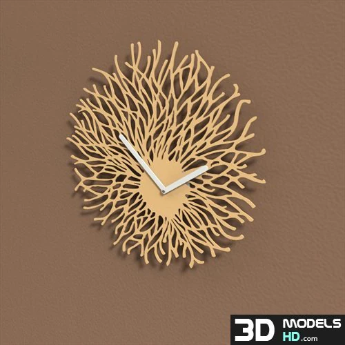flowing clock 3D Model .c4d .max .obj .3ds .fbx .stl .blend 