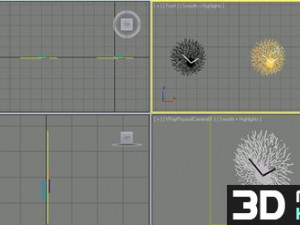 flowing clock 3D मॉडल