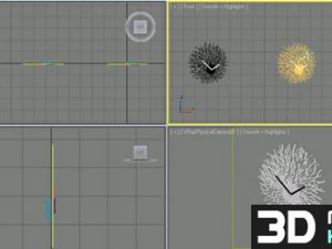 flowing clock 3D Model