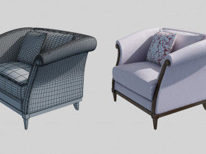 arm chair-1 Modèle 3D