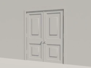 classic double door 3D Model