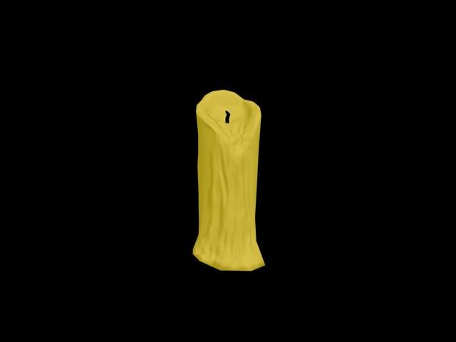 low poly candle 3D Model .c4d .max .obj .3ds .fbx .stl .blend 