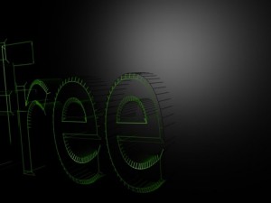 free sign Modelo 3D