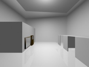 office building floor 3D 모델