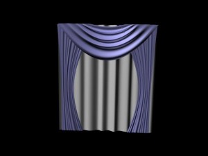 curtain 3D 모델