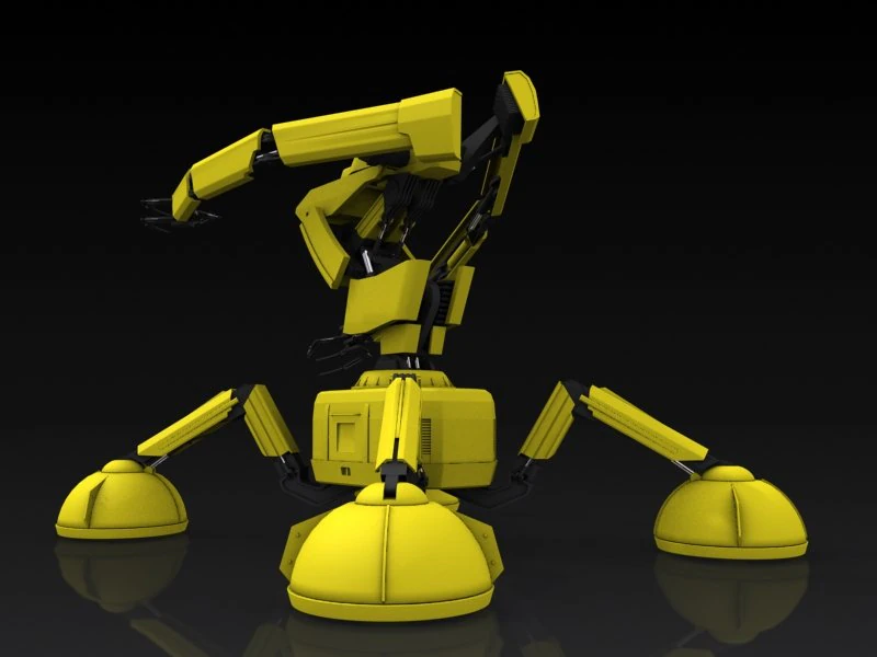 robot 3D Model .c4d .max .obj .3ds .fbx .stl .blend 