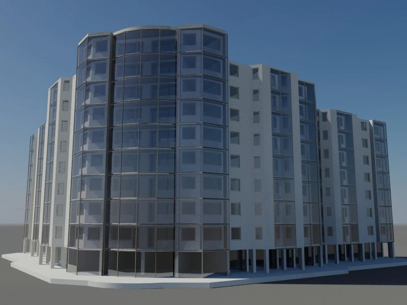 building 3D Model .c4d .max .obj .3ds .fbx .stl .blend 