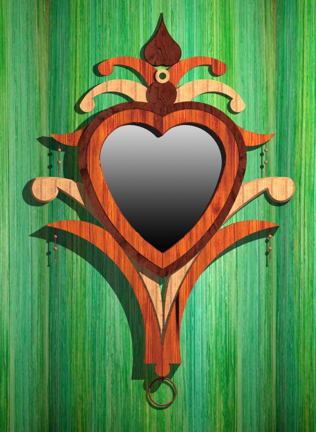 ornamental mirror frames 3D Model .c4d .max .obj .3ds .fbx .stl .blend 