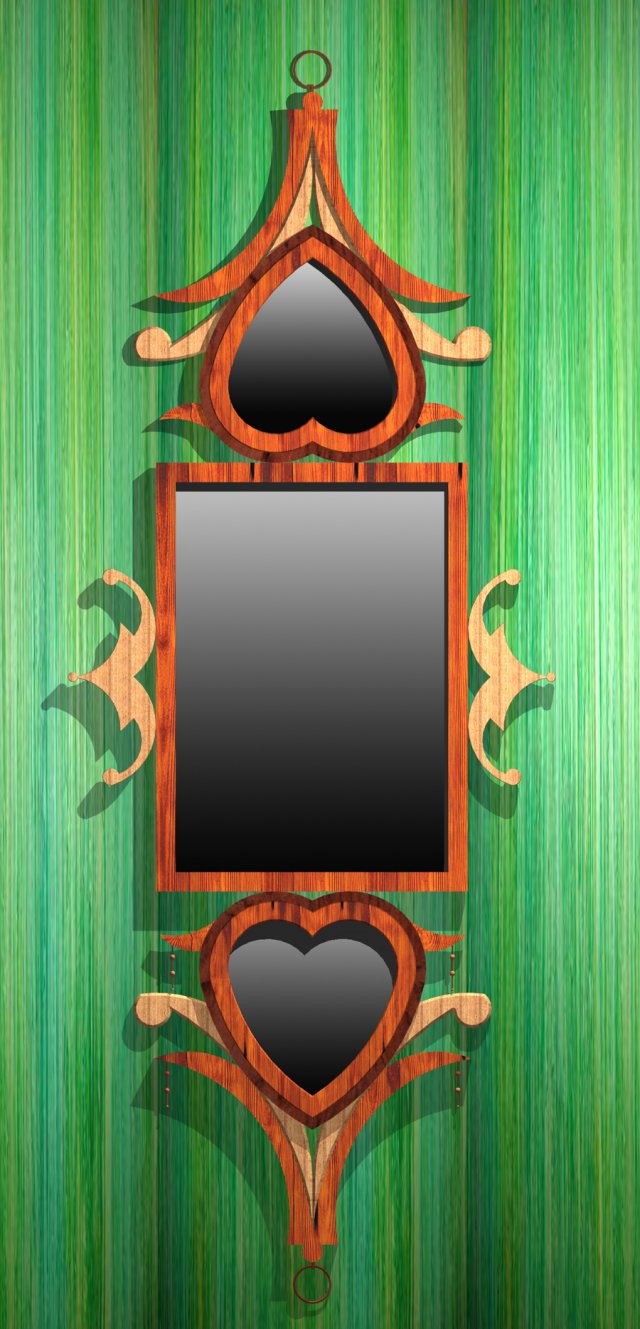 ornamental mirror frames 3D Model .c4d .max .obj .3ds .fbx .stl .blend 