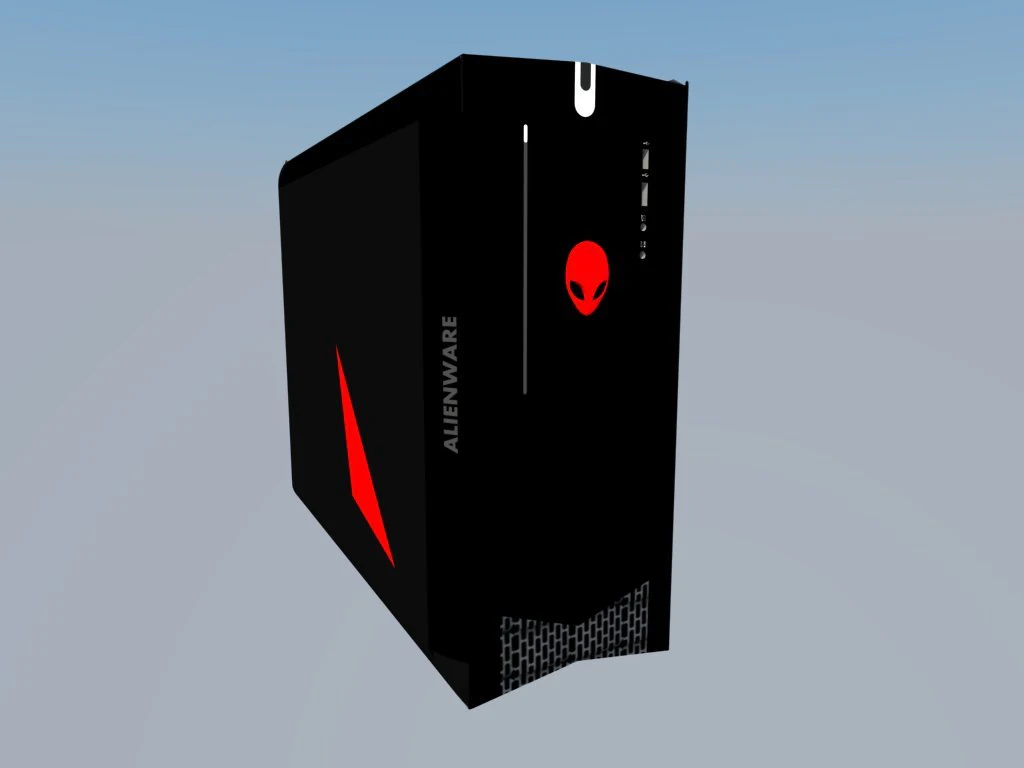 alienware x51 gaming computer 3D Model .c4d .max .obj .3ds .fbx .stl .blend
