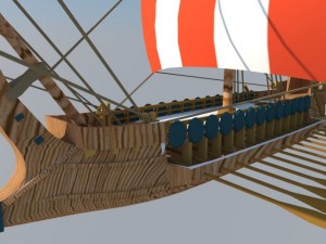greek boat 3D Модель