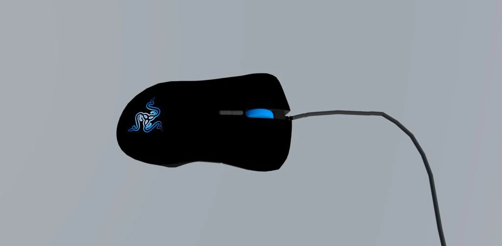 razer mouse 3D Model .c4d .max .obj .3ds .fbx .stl .blend