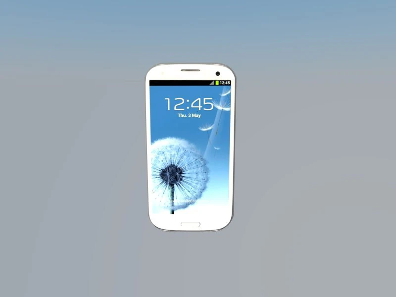samsung galaxy s3 3D Model .c4d .max .obj .3ds .fbx .stl .blend