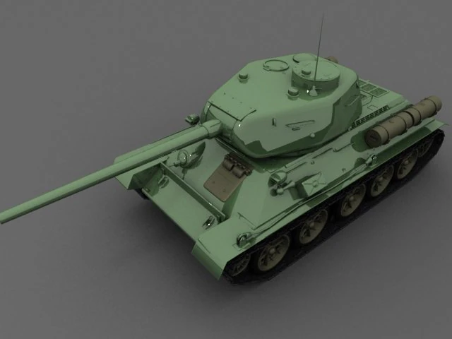 t34 3D Модель .c4d .max .obj .3ds .fbx .stl .blend 