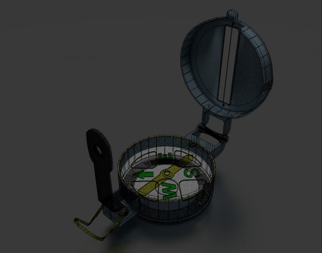 compass 3D Модель .c4d .max .obj .3ds .fbx .stl .blend 