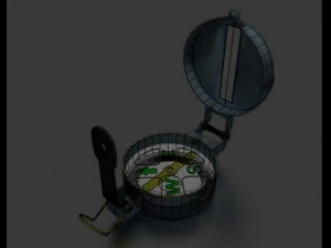boussole Modèle 3D