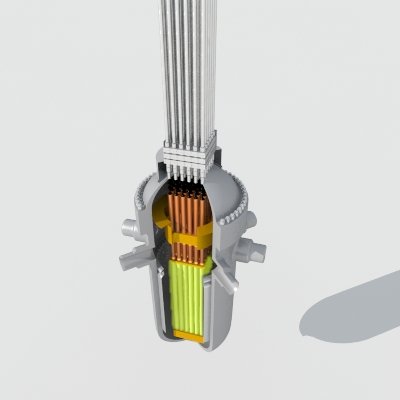 nuclear reactor vessel textured 3D Модель .c4d .max .obj .3ds .fbx .stl .blend 